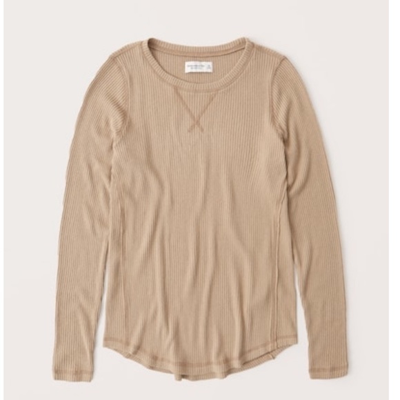 Abercrombie & Fitch Neutral Super Ribbed Soft Tunic - Picture 1 of 6